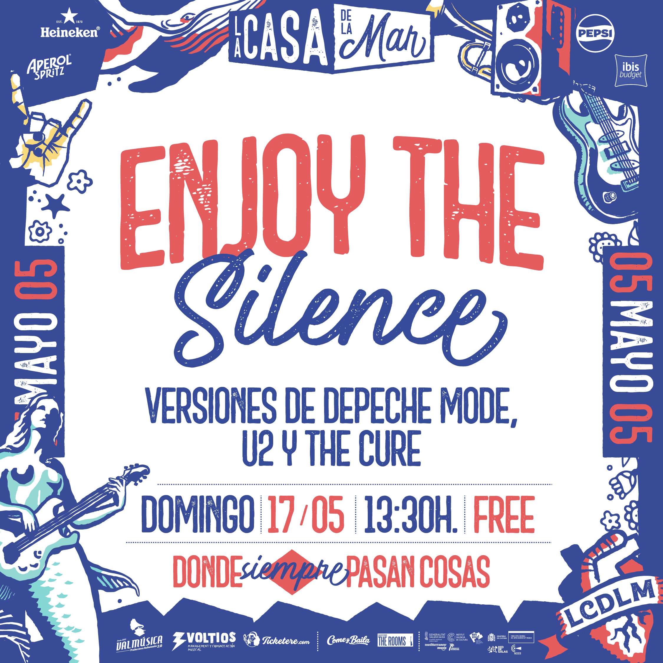Poster for ENJOY THE SILENCE: VERSIONES DE U2, DEPECHE MODE Y THE CURE