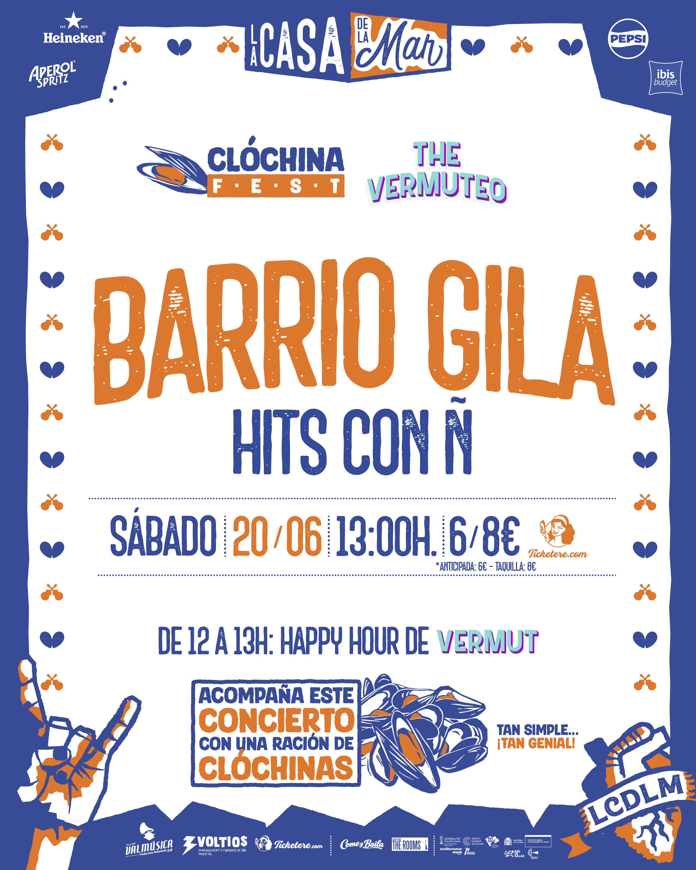 Cartel de BARRIO GILA: HITS CON Ñ