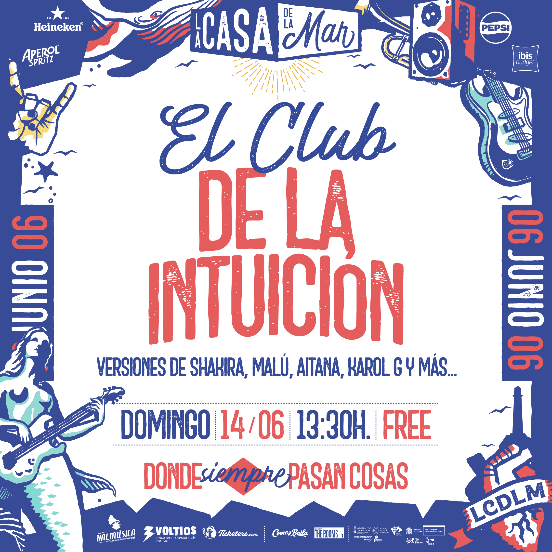Poster for EL CLUB DE LA INTUICIÓN: VERSIONES DE SHAKIRA, MALÚ, AITANA, KAROL G Y +