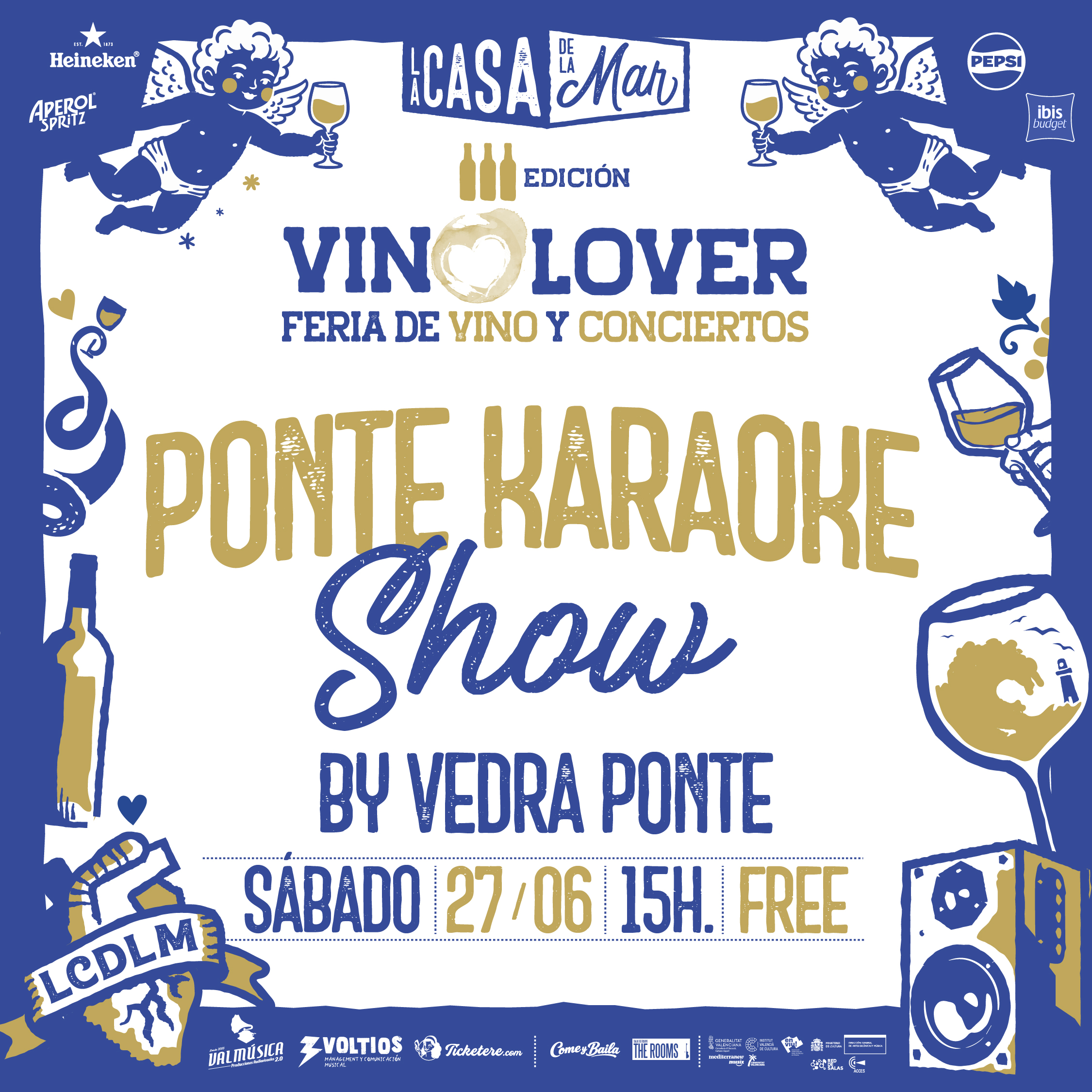 Poster for  PONTE KARAOKE SHOW by VEDRA PONTE