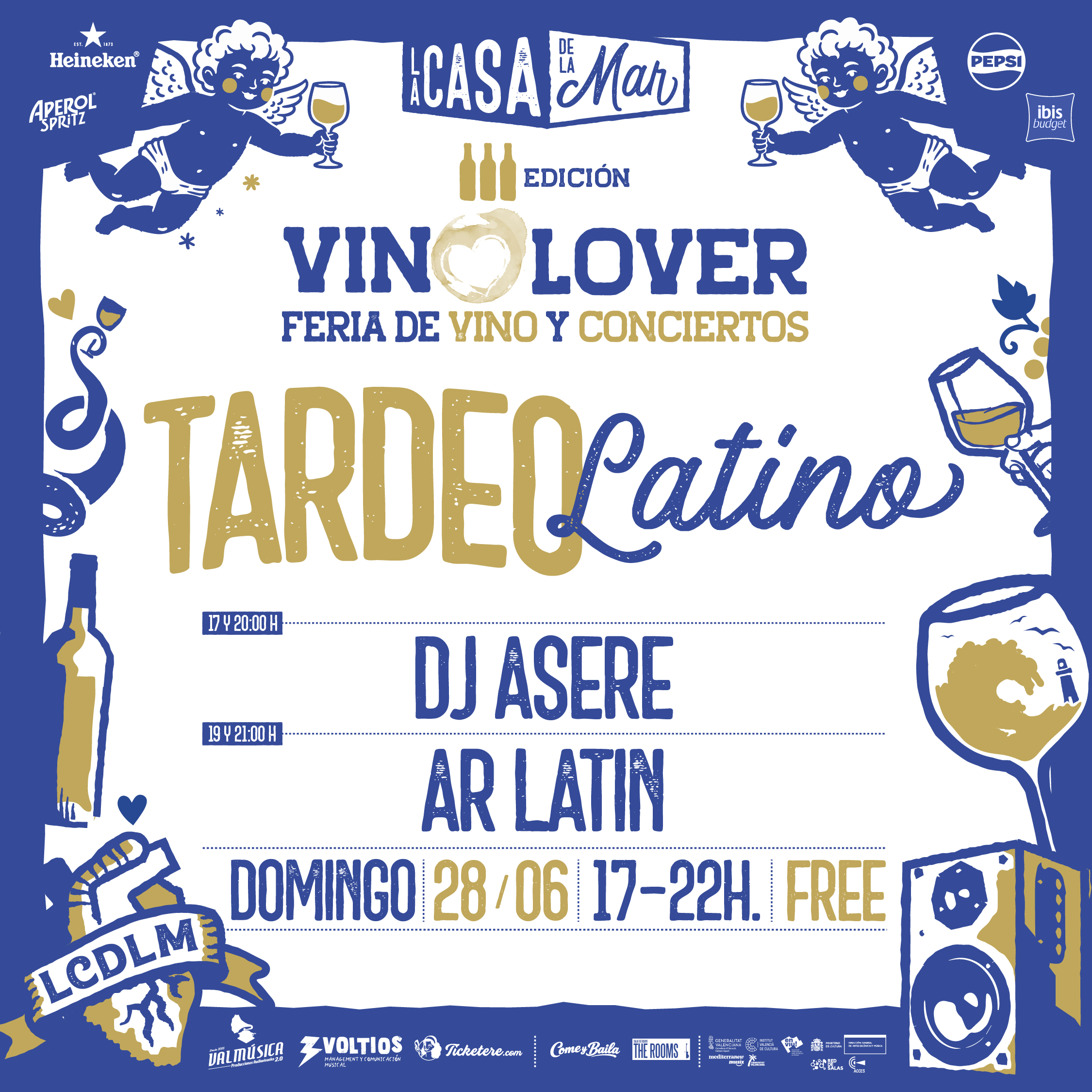 Cartell de TARDEO LATINO: AR-LATIN + DJ ASERE