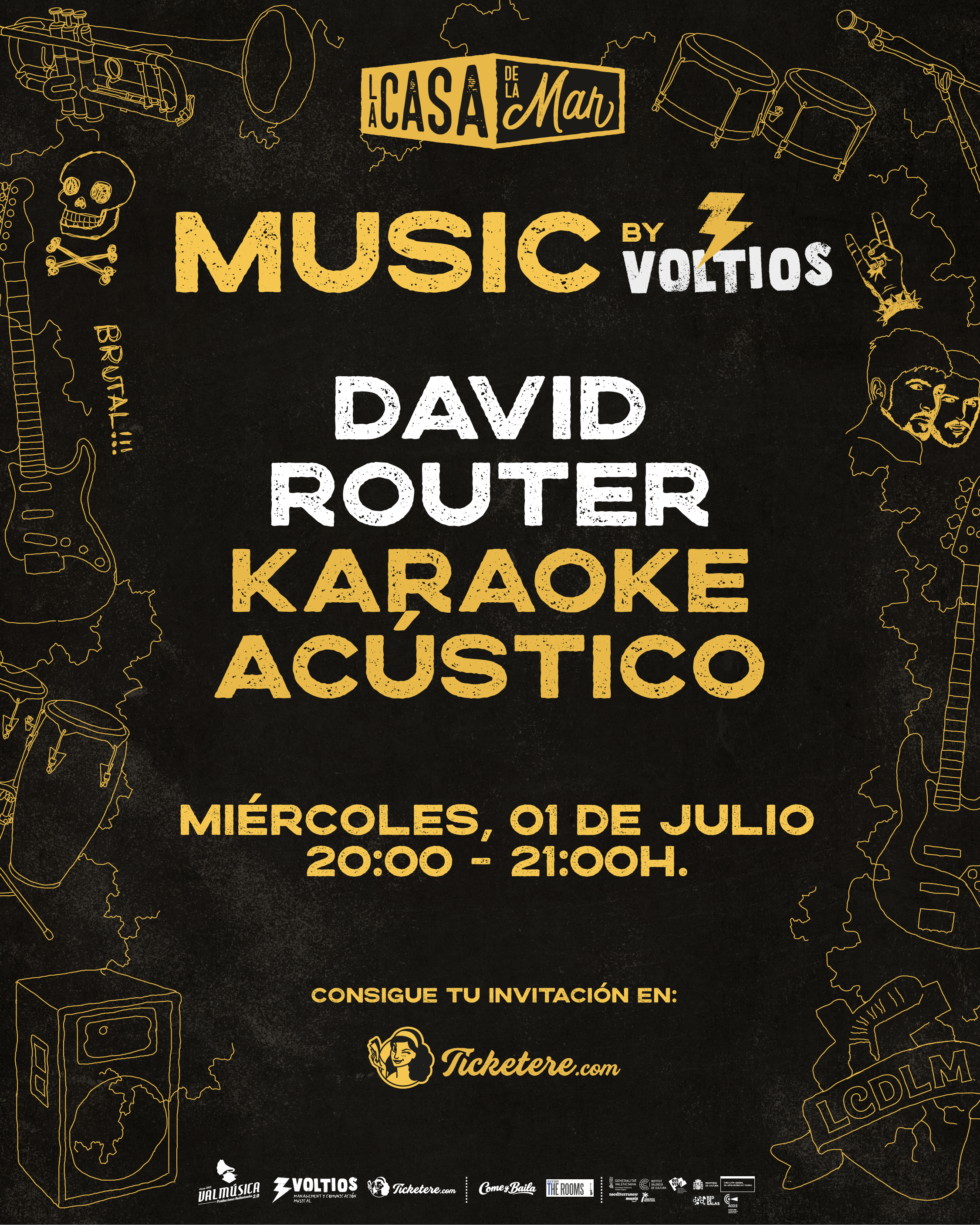Cartel de DAVID ROUTER: KARAOKE ACÚSTICO
