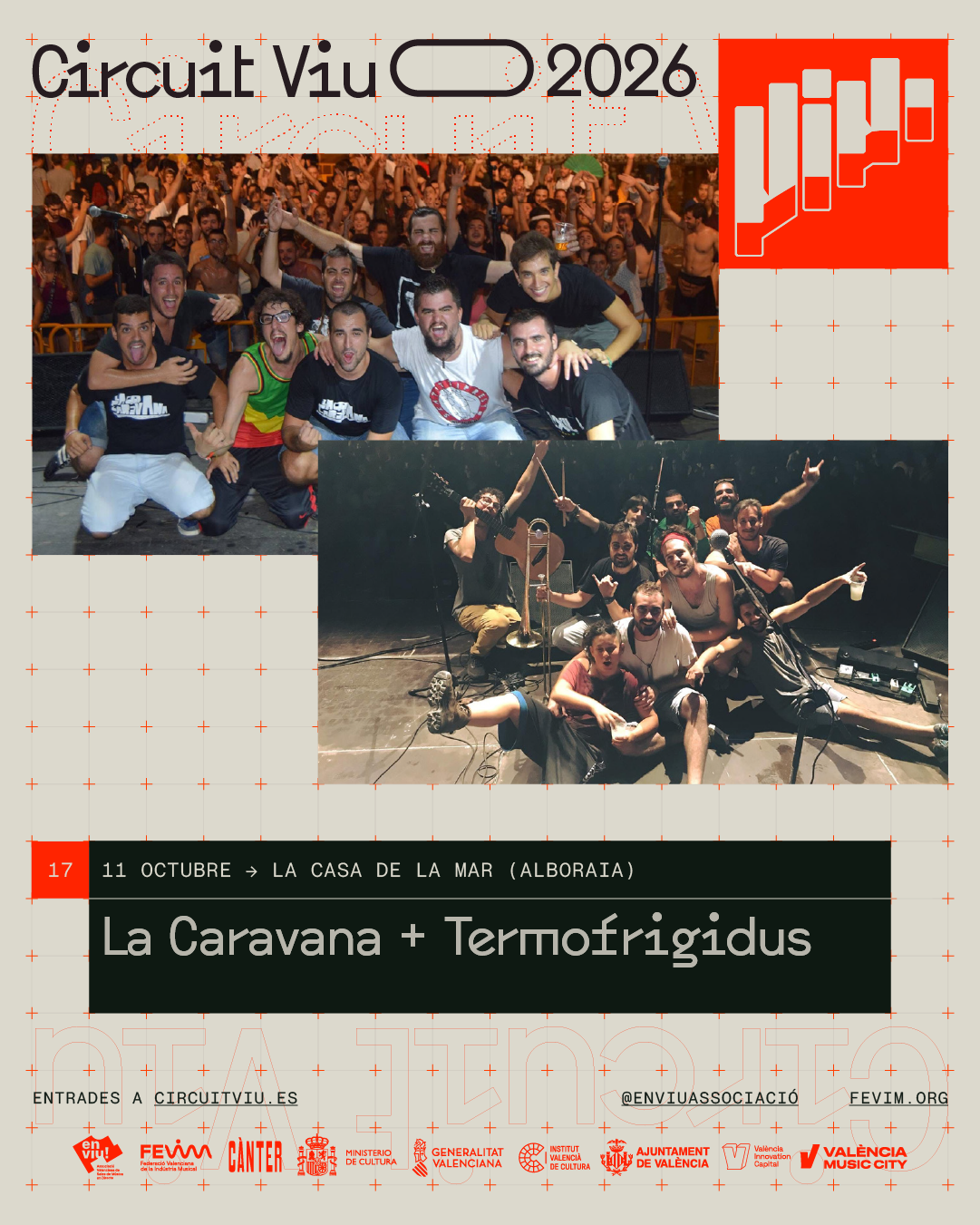 Poster for LACARAVANA + TERMOFRIGIDUS - CIRCUIT VIU