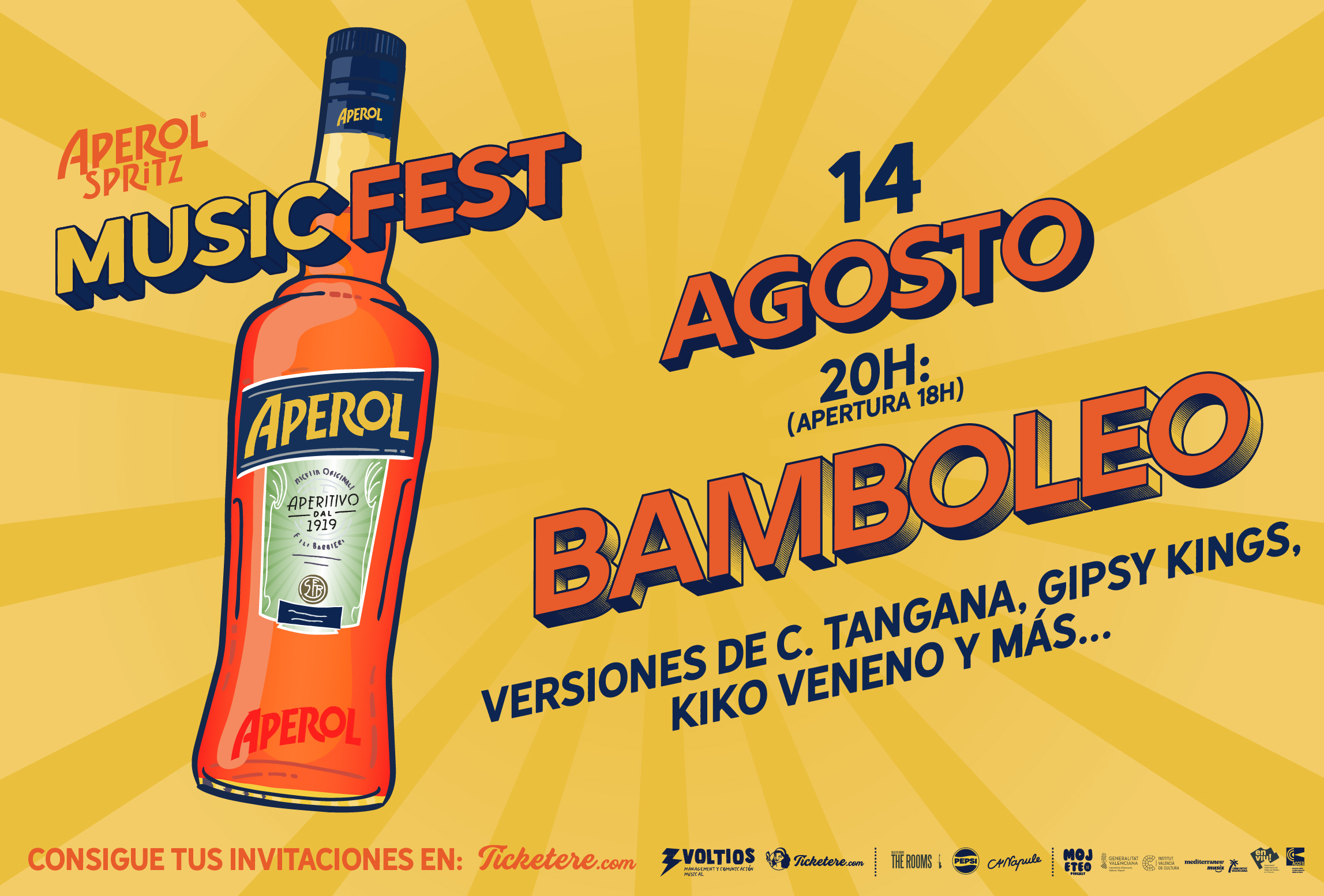 Cartell de BAMBOLEO: VERSIONES DE C. TANGANA, GIPSY KINGS, KIKO VENENO Y MÁS...