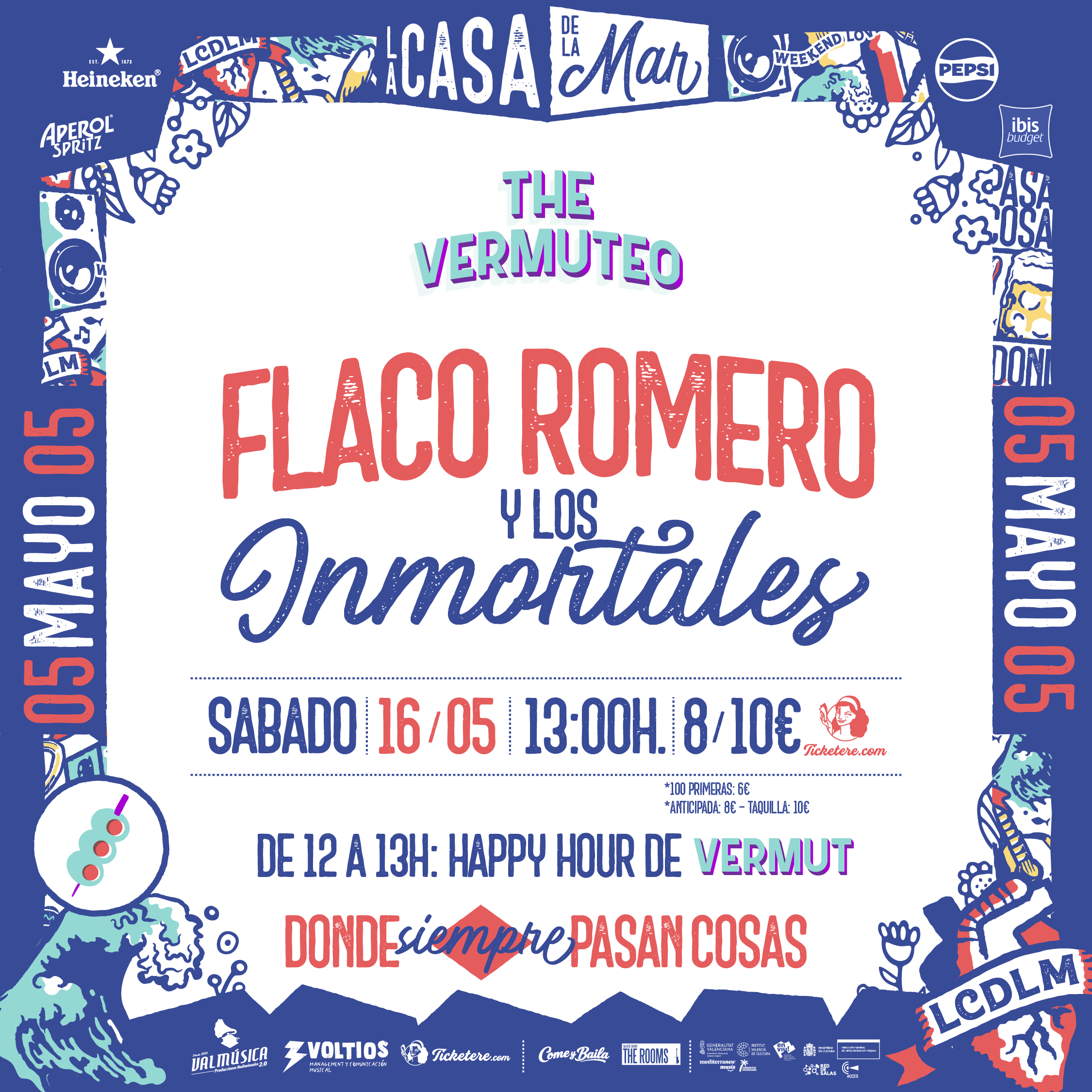 Cartel de EL FLACO ROMERO Y LOS INMORTALES
