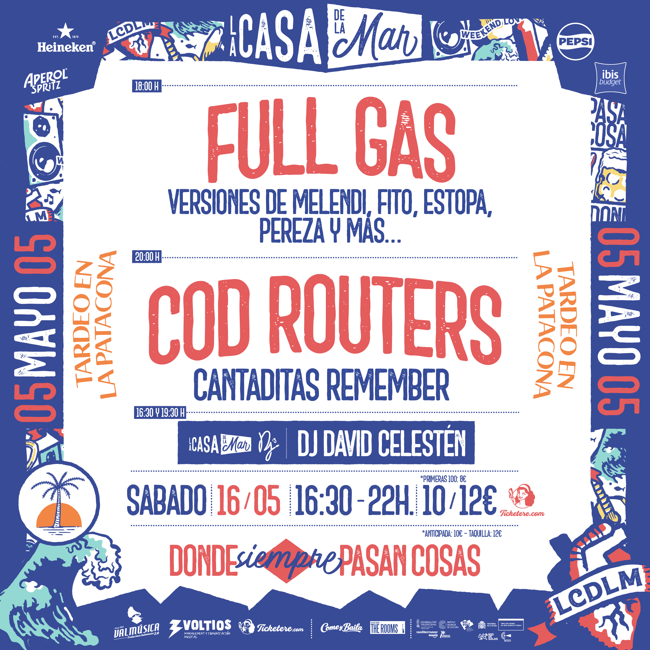 Cartel de COD ROUTERS: CANTADITAS REMEMBER +  FULL GAS