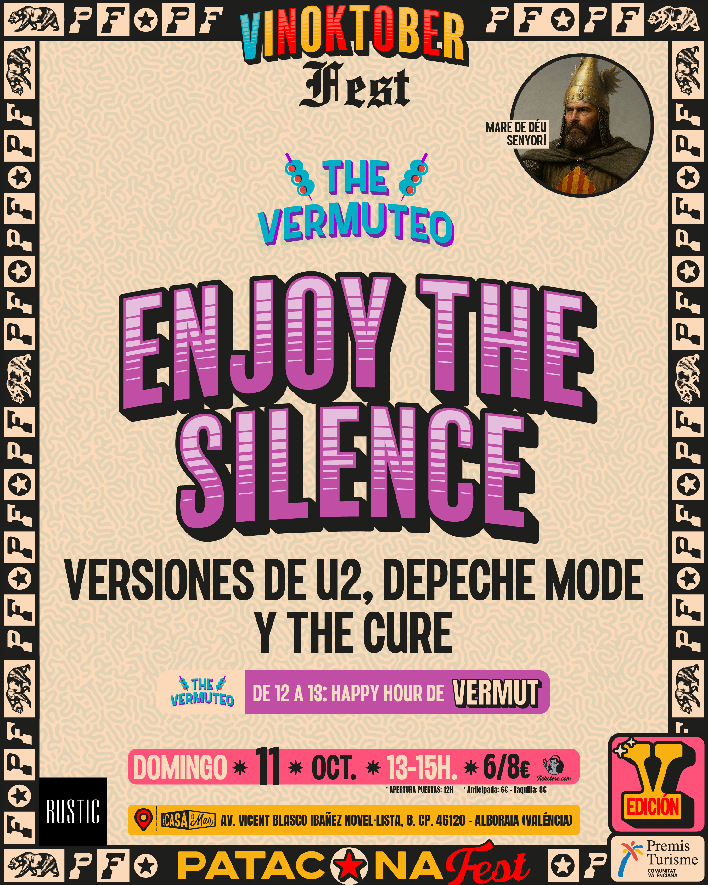 Poster for ENJOY THE SILENCE: VERSIONES DE U2, DEPECHE MODE Y THE CURE