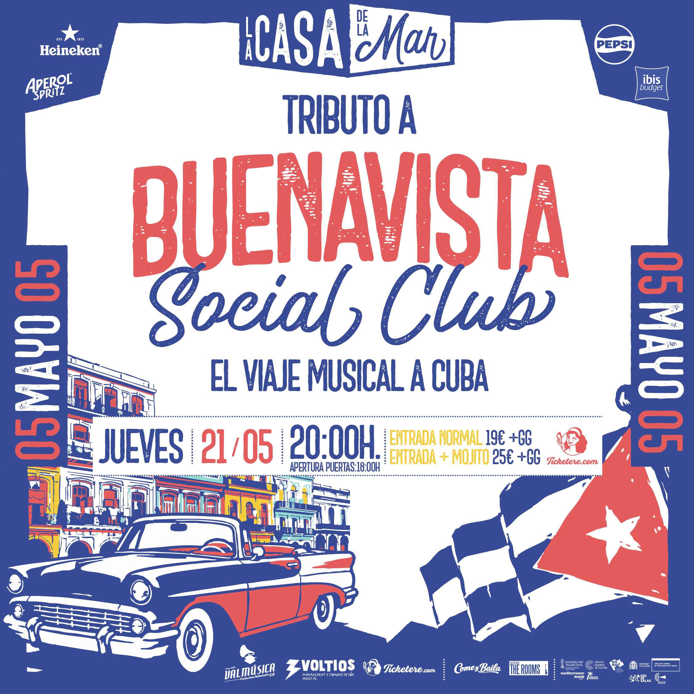 Poster for TRIBUTO A BUENAVISTA SOCIAL CLUB: EL VIAJE MUSICAL A CUBA
