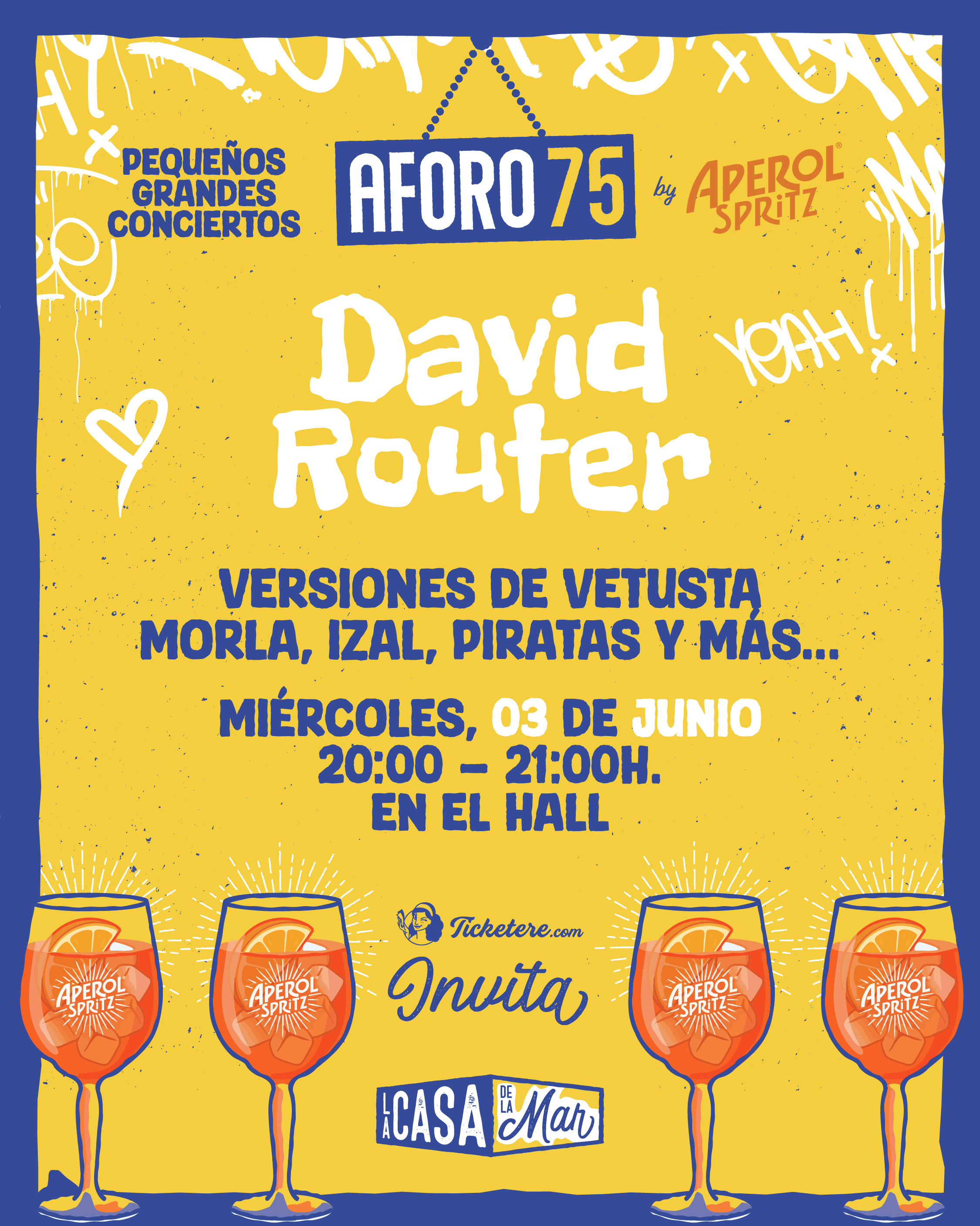 Poster for DAVID ROUTER: VERSIONES DE VETUSTA MORLA, IZAL, PIRATAS, SILOÉ Y MÁS...