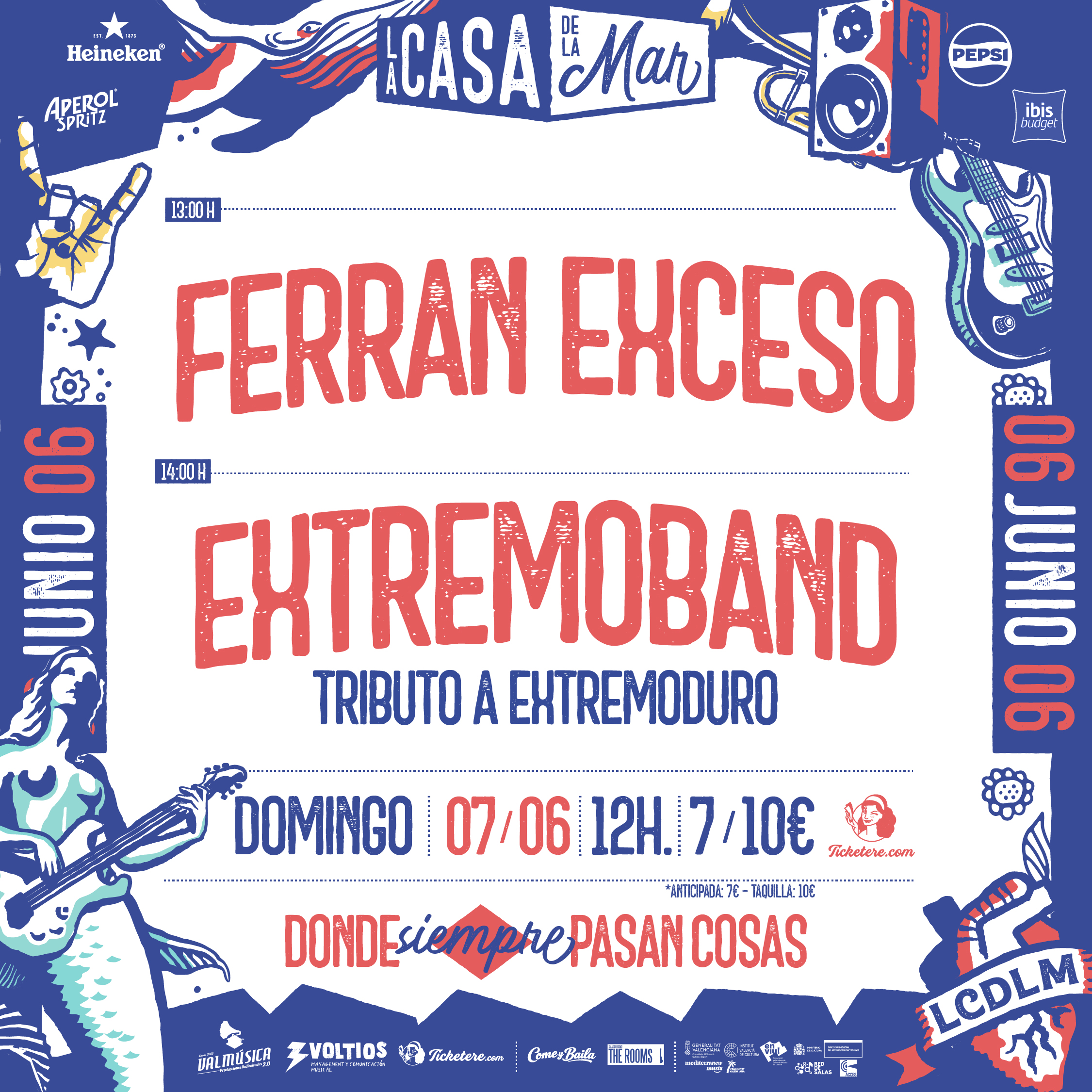 Cartel de FERRAN EXCESO + EXTREMOBAND