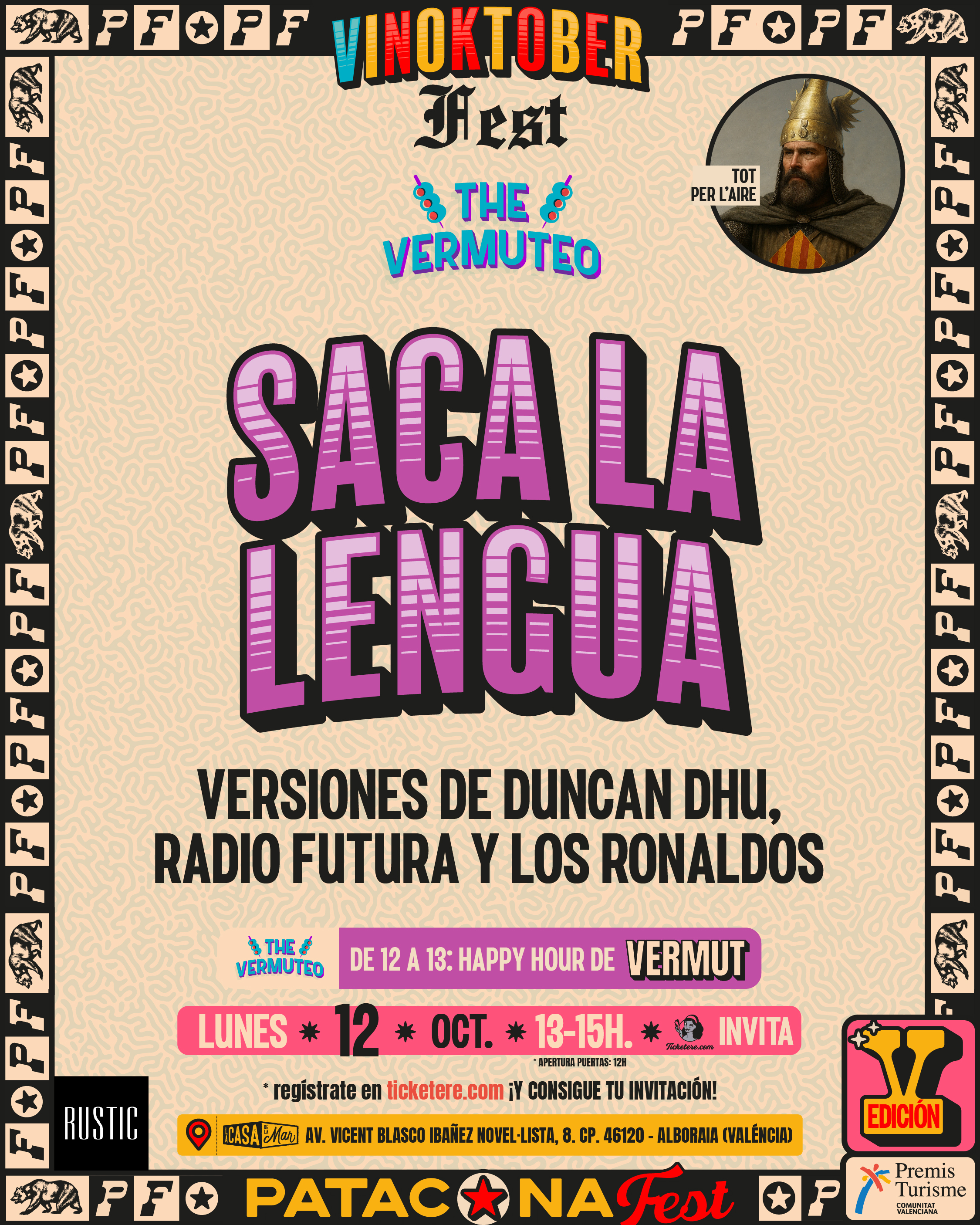 Poster for SACA LA LENGUA: VERSIONES DE RADIO FUTURA, DUNCAN DHU Y LOS RONALDOS