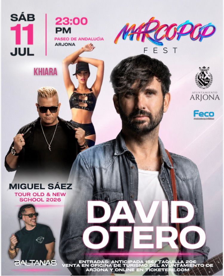 Cartel de MARCOPOP FEST: DAVID OTERO