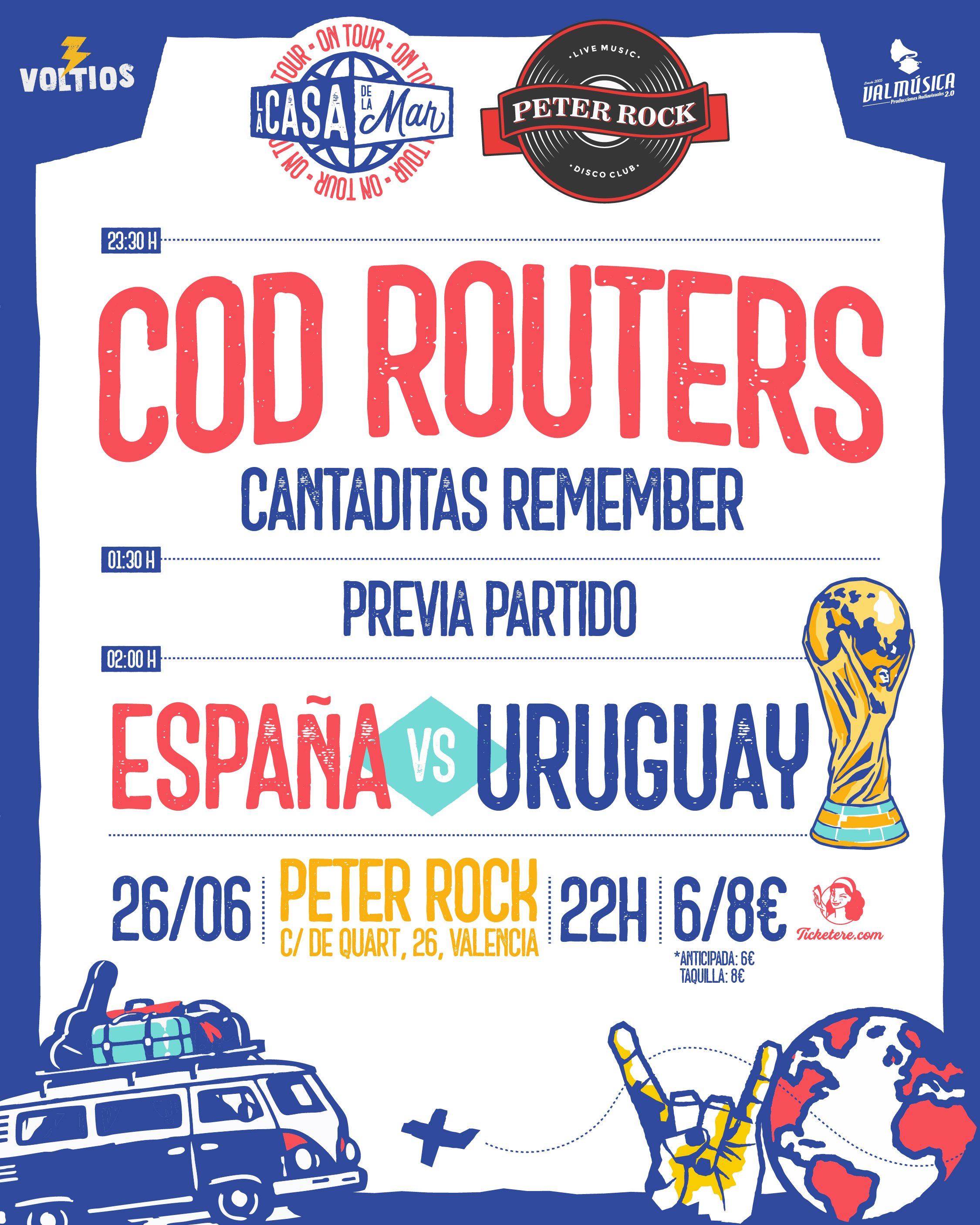 Cartel de PACK AFTERWORK: LA CASA DE LA MAR + PETER ROCK