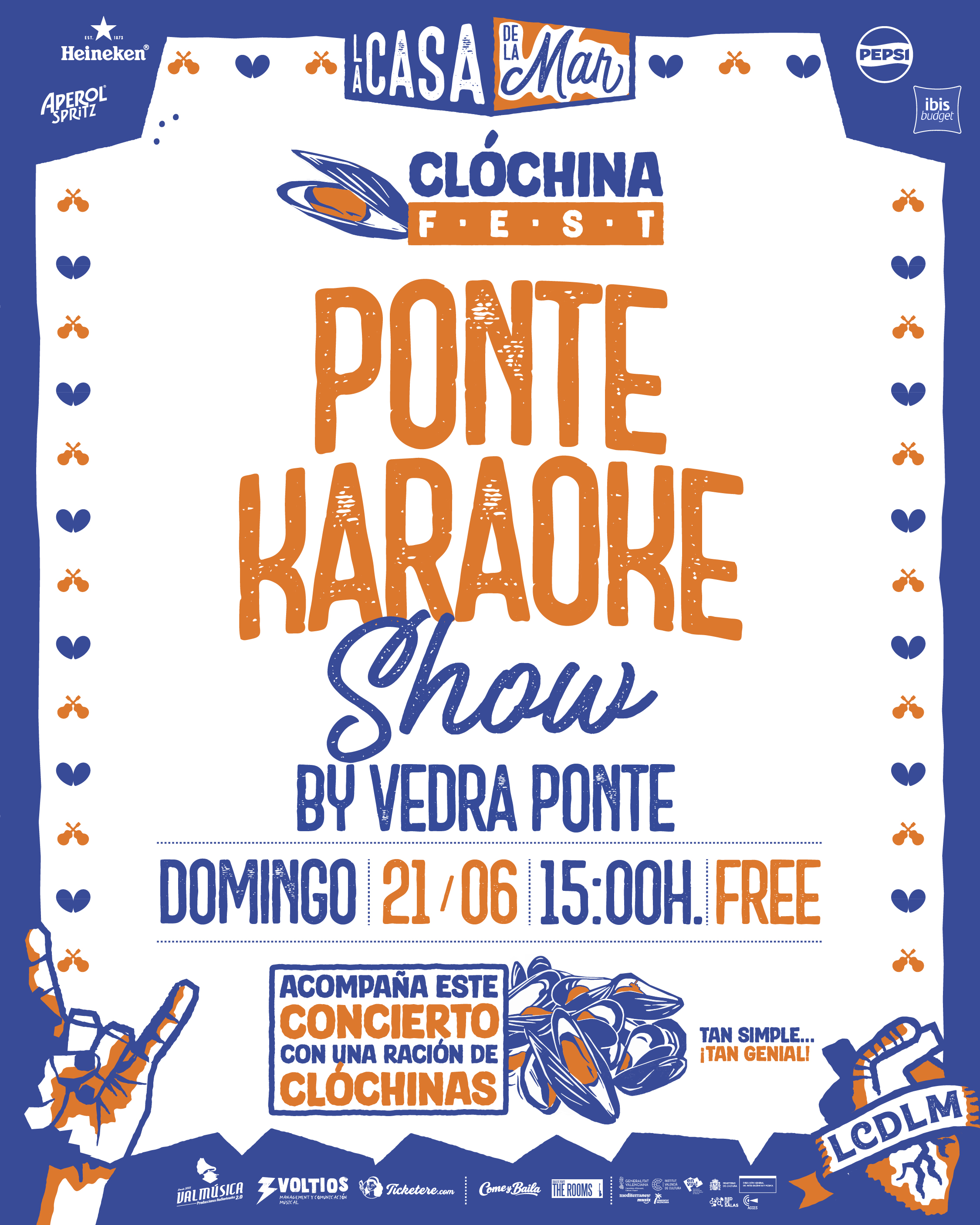 Cartell de  PONTE KARAOKE SHOW by VEDRA PONTE