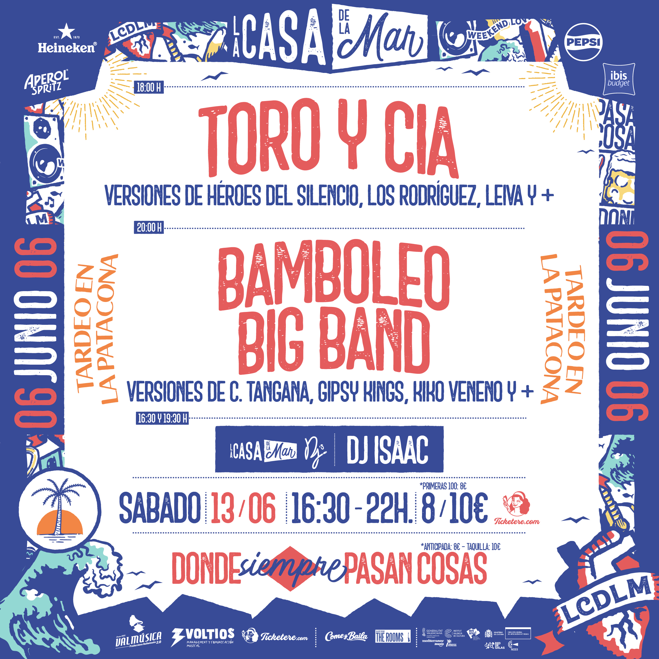 Cartel de BAMBOLEO BIG BAND + TORO Y CÍA