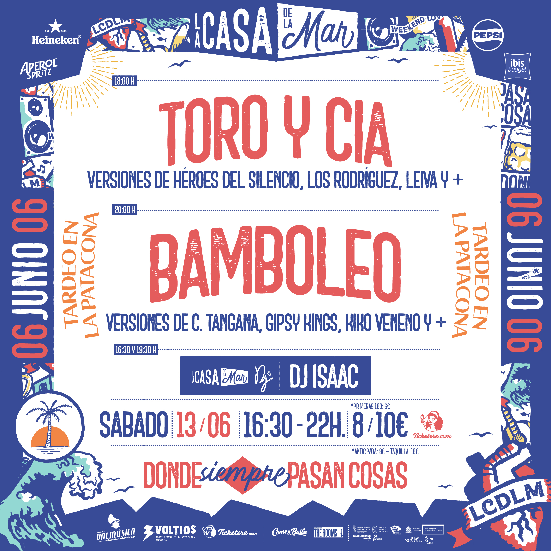 Cartell de BAMBOLEO + TORO Y CÍA