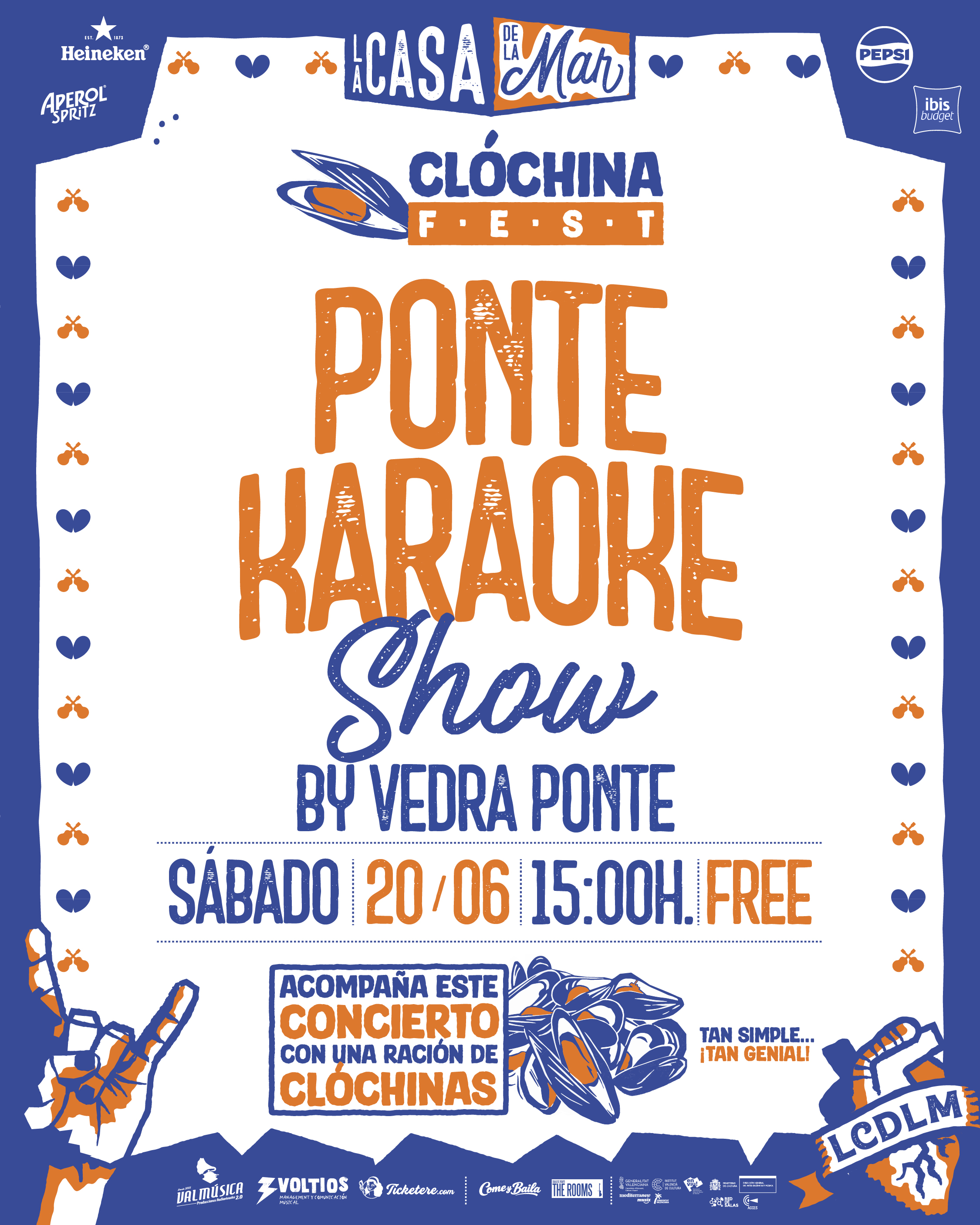 Cartel de  PONTE KARAOKE SHOW by VEDRA PONTE