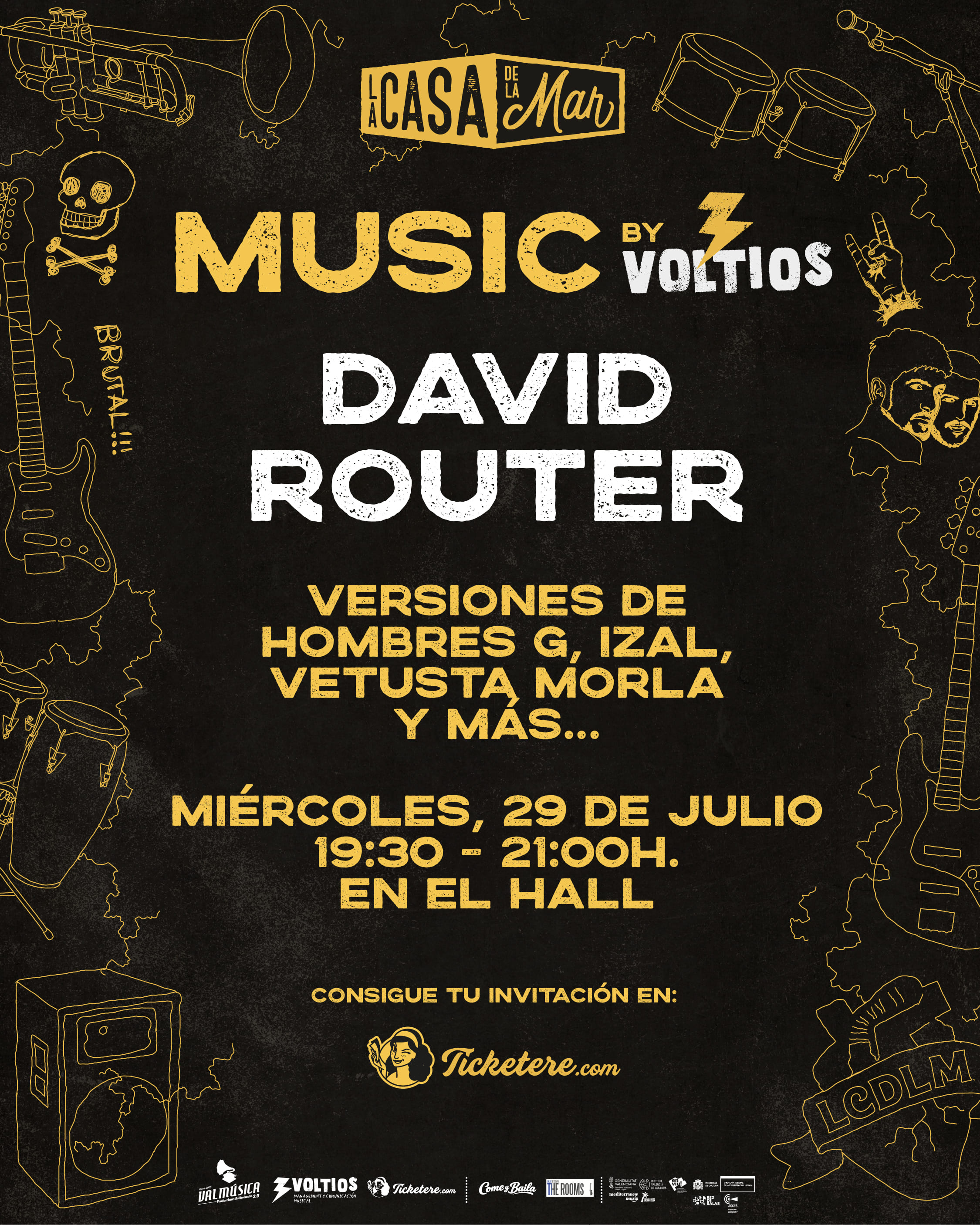 Poster for DAVID ROUTER: VERSIONES DE VETUSTA MORLA, IZAL, PIRATAS, SILOÉ Y MÁS...
