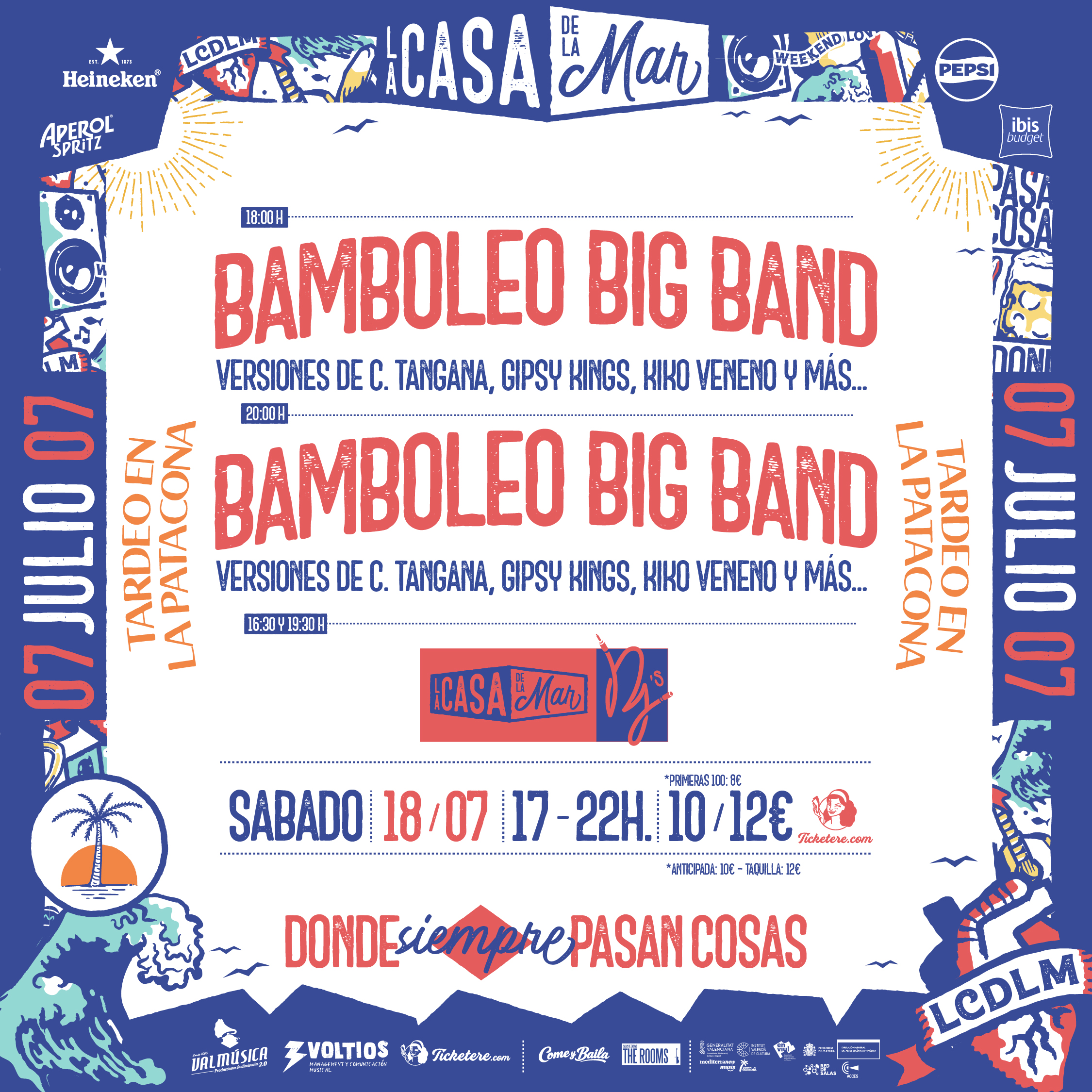 Cartell de BAMBOLEO BIG BAND: VERSIONES DE C. TANGANA, GIPSY KINGS, KIKO VENENO Y MÁS...