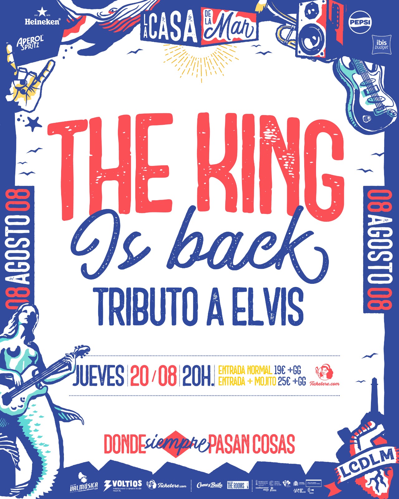 Cartel de THE KING IS BACK: TRIBUTO A ELVIS