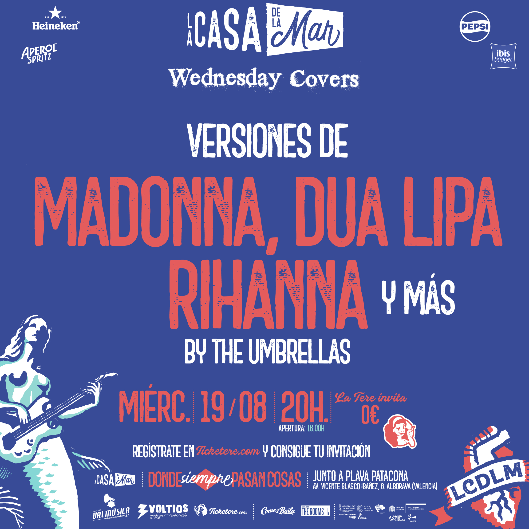 Cartell de THE UMBRELLAS- VERSIONES DE MADONNA, DUA LIPA, RIHANNA Y MÁS...