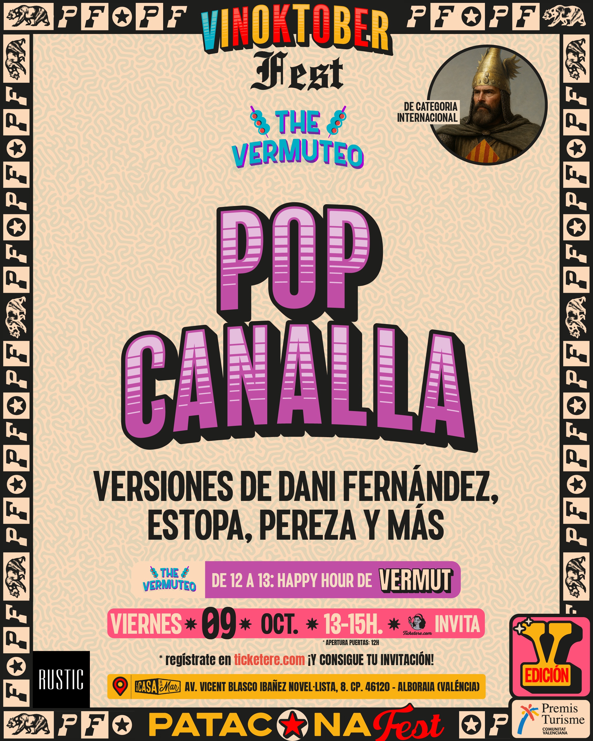 Cartell de POP CANALLA: VERSIONES DE DANI FERNÁNDEZ, ESTOPA, MELENDI Y MÁS..