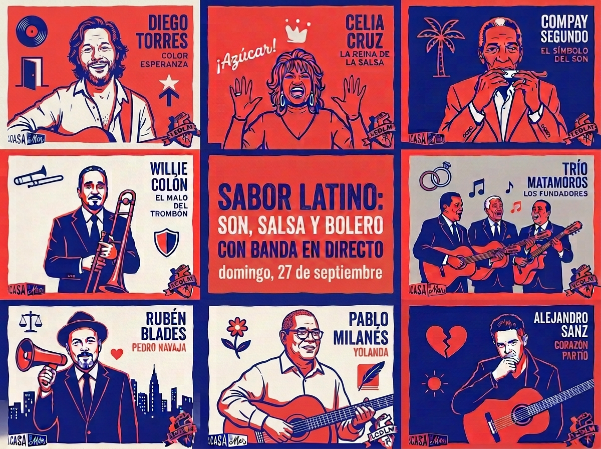 Poster for SABOR LATINO: SON, SALSA Y BOLERO CON BANDA EN DIRECTO