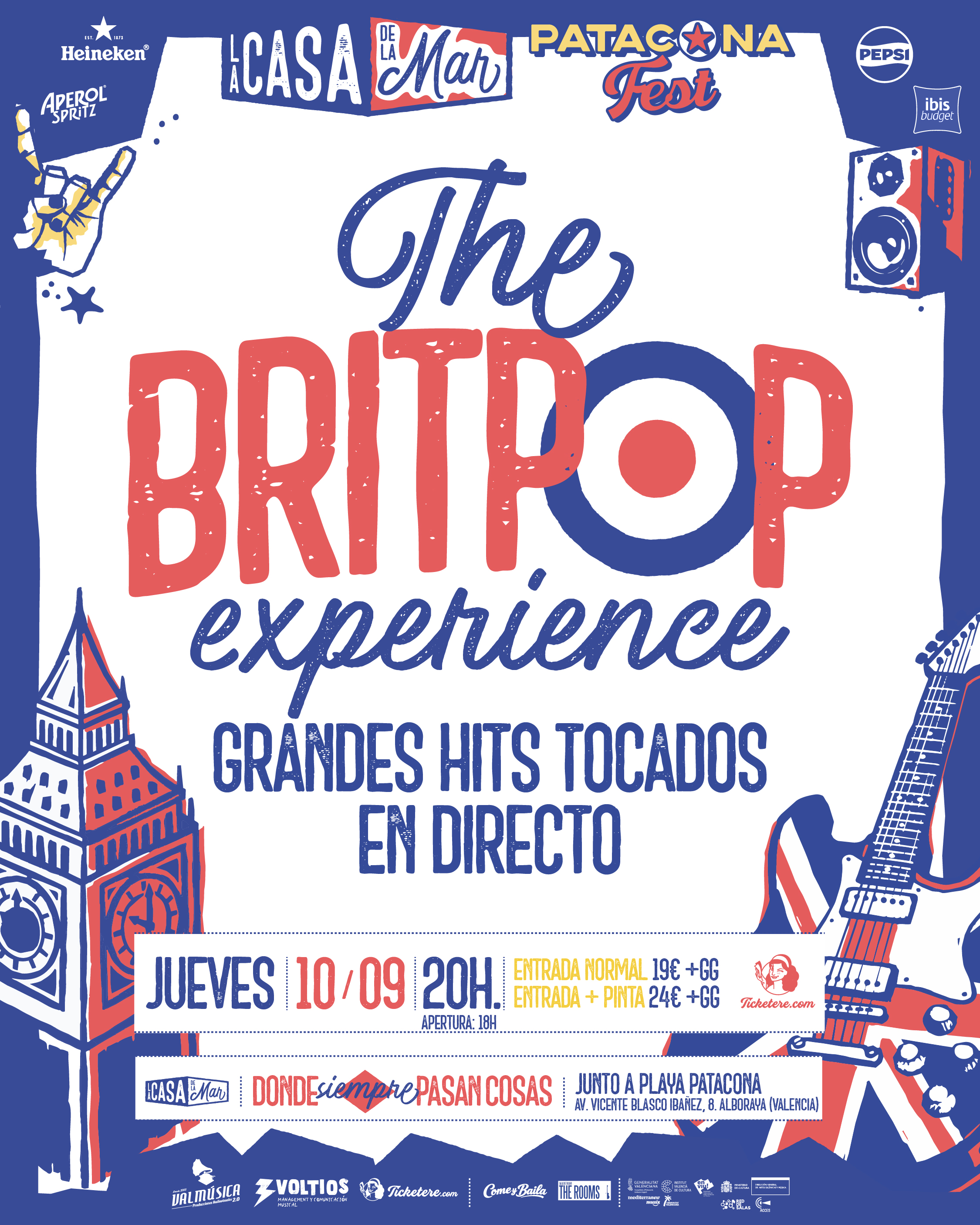 Cartell de THE BRITPOP EXPERIENCE: GRANDES HITS TOCADOS EN DIRECTO