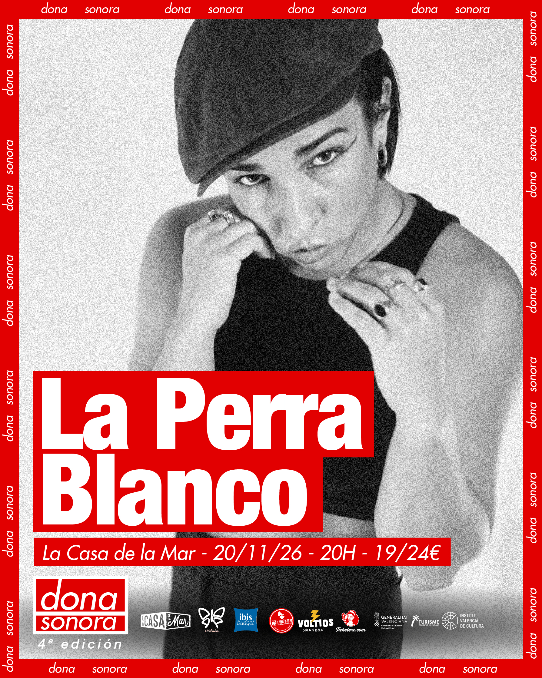 Cartel de LA PERRA BLANCO