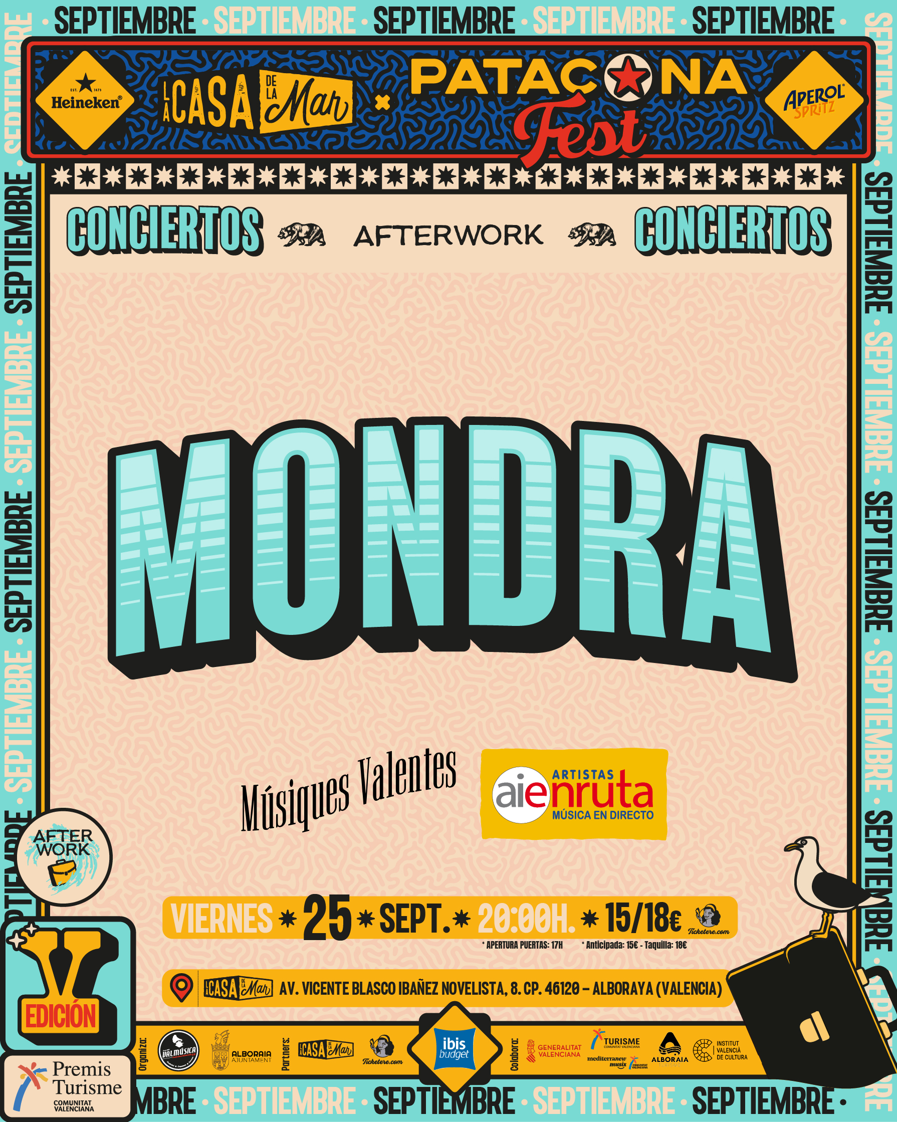 Cartel de MONDRA - MÚSIQUES VALENTES 