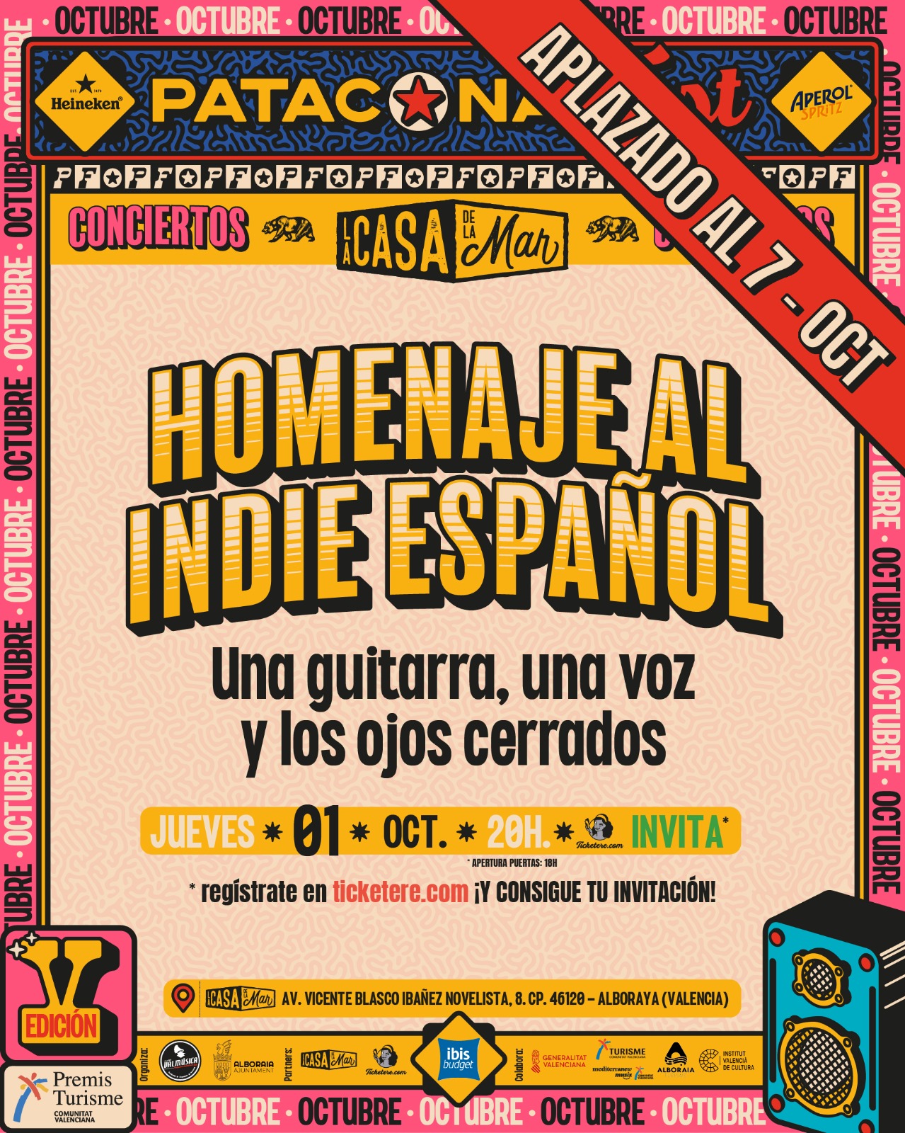 Cartel de HOMENAJE AL INDIE ESPAÑOL