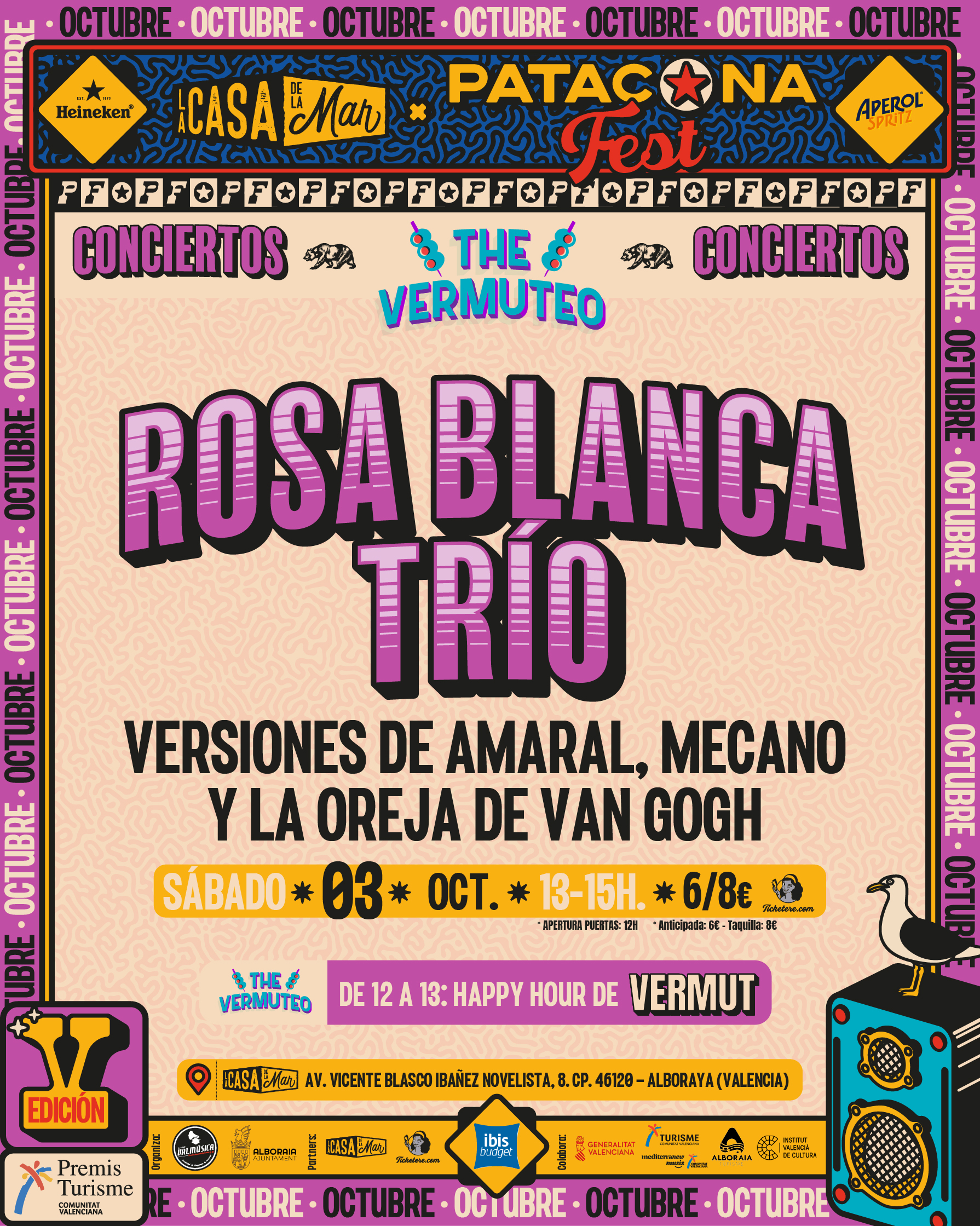 Cartel de THE VERMUTEO: VERSIONES DE AMARAL, LA OREJA DE VAN GOGH Y MECANO
