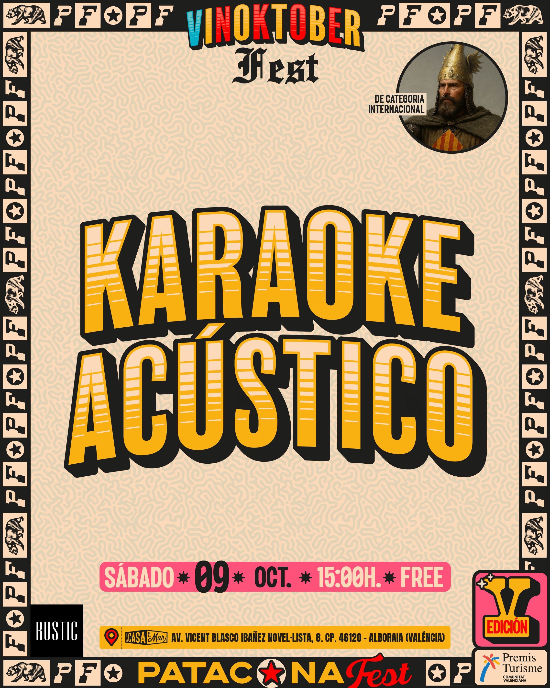 Cartel de KARAOKE ACÚSTICO 