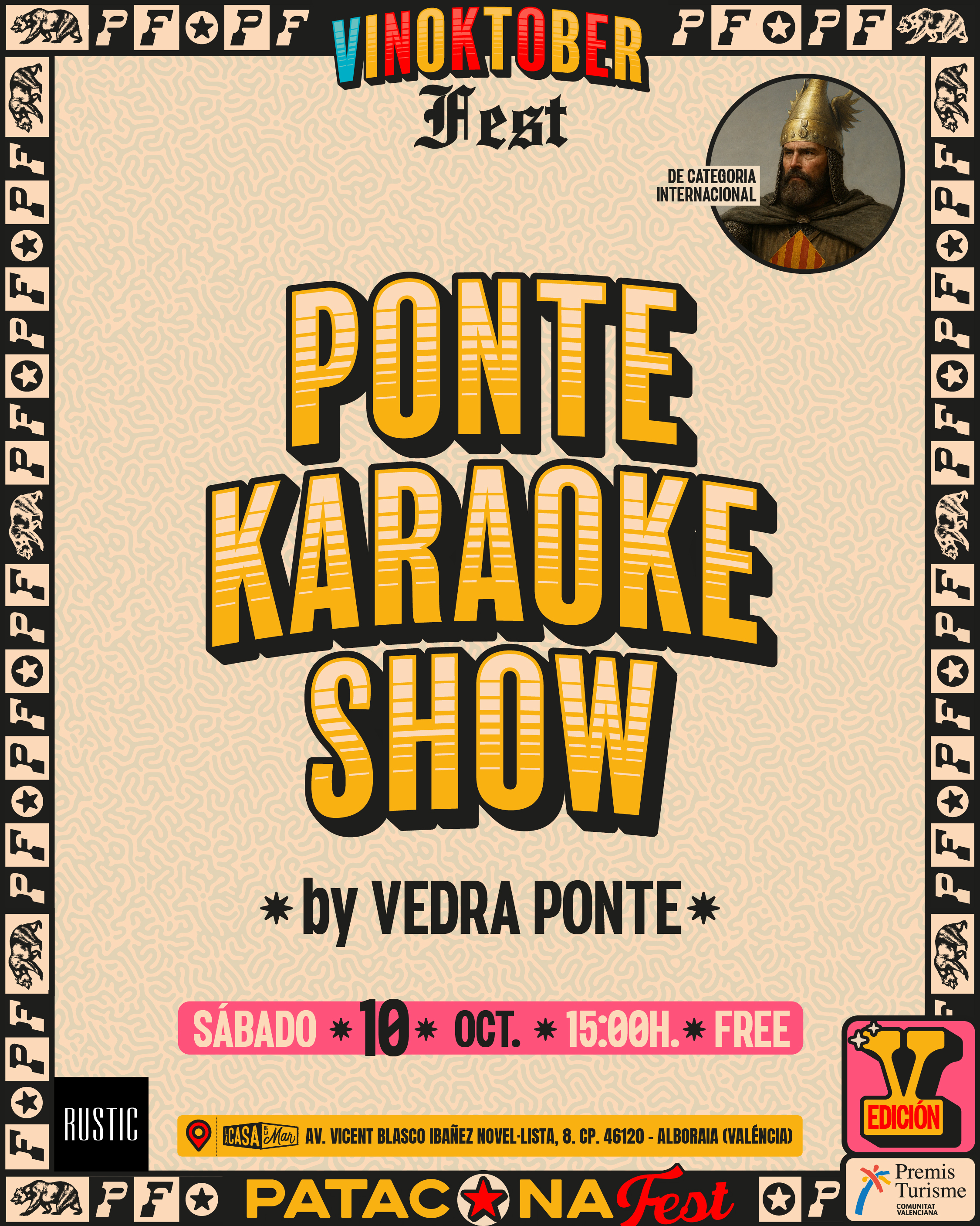 Poster for  PONTE KARAOKE SHOW by VEDRA PONTE